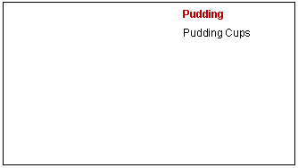 Text Box: PuddingPudding Cups