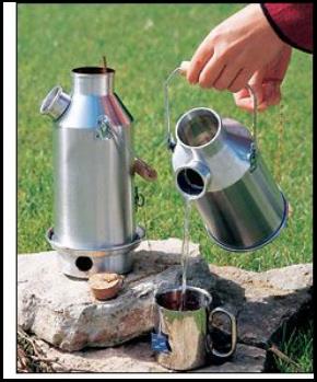 Fire On The Inside: Ghillie Camping Kettle Boils Water Fast