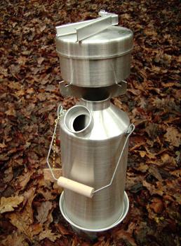 Fire On The Inside: Ghillie Camping Kettle Boils Water Fast